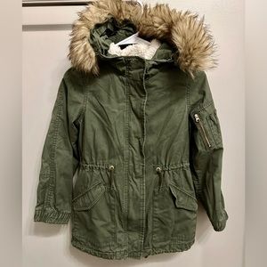 GAP Kids, Girls, Utility Jacket with zip-in, detachable Sherpa Vest! Size Medium